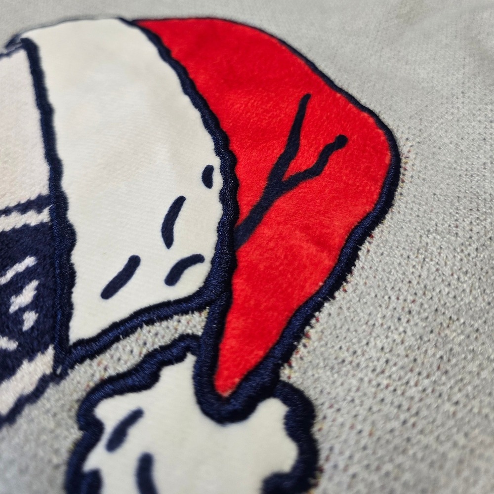 Peanuts Snoopy Christmas Sweater Kids L 14 16 The More The Merrier Knit - Picture 5 of 8